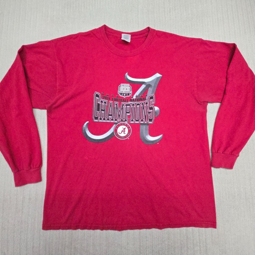 Alabama Crimson Tide Shirt Mens XL 2011 BCS National Champions SEC Football